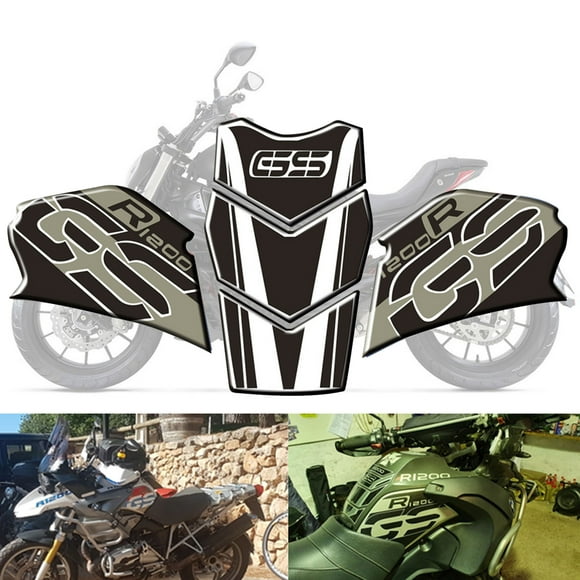 3D Motorcycle Fuel Tank Pad Protector Side Cover Sticker Scratchproof Left+Right
